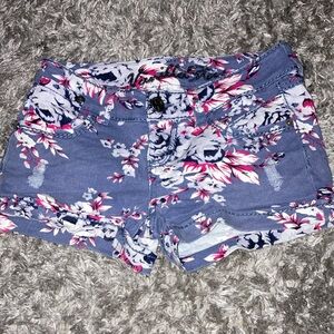 Vanilla star size 0 flowered summer Jean shorts